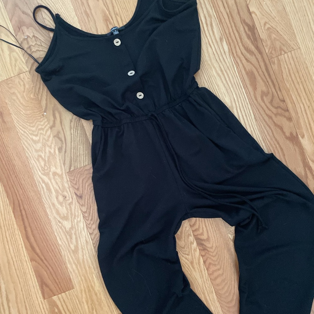 Fashion nova black one piece romper jumpsuit- size small- ankle length - Picture 8 of 12